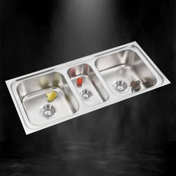 308 TRIPLE BOWL SINK