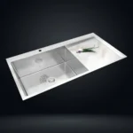 SINGLE BOWL SINK WITH DRAIN BOARD