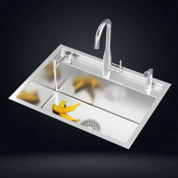 US1401SS Handmade Single Bowl Sink (610 X 460mm / 24 X 18)