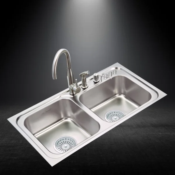 LS337EX DOUBLE BOWL SINK