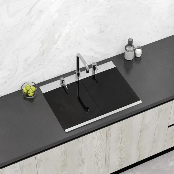 MS1502SS SINGLE BOWL WITH GLASS LID