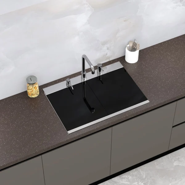 MS1503SS SINGLE BOWL WITH GLASS LID