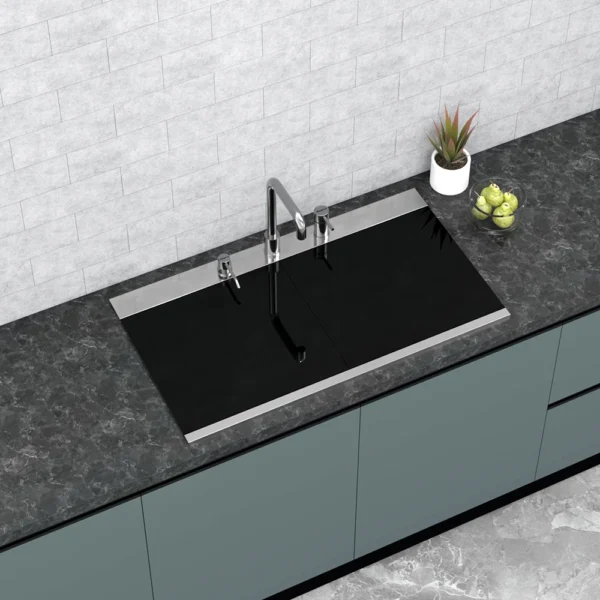 MS1507SS SINGLE BOWL WITH GLASS LID