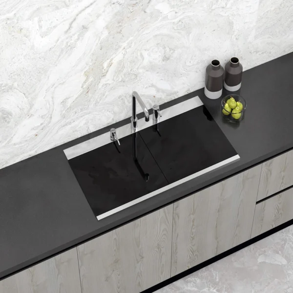 MS1510DS DOUBLE BOWL WITH GLASS LID