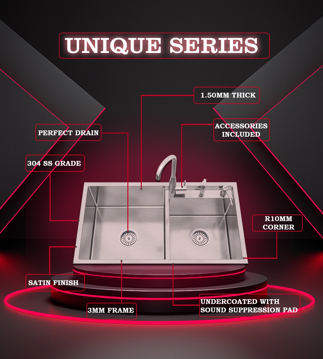 Anupam Sinks- Unique Series Sinks