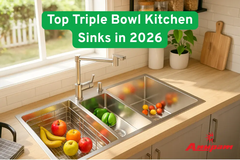 Triple Bowl Kitchen Sinks