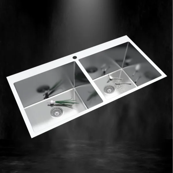 CS922DS DOUBLE BOWL KITCHEN SINK (915 X 510mm/ 36 X 20)