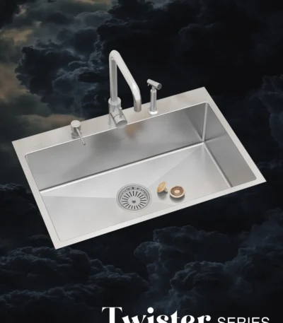 TS605SS Single Bowl Kitchen Sink (760 x 510mm / 30 x 20)