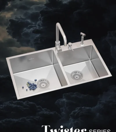 TS606DS Double Bowl Kitchen Sink (865 x 510mm / 34 x 20)