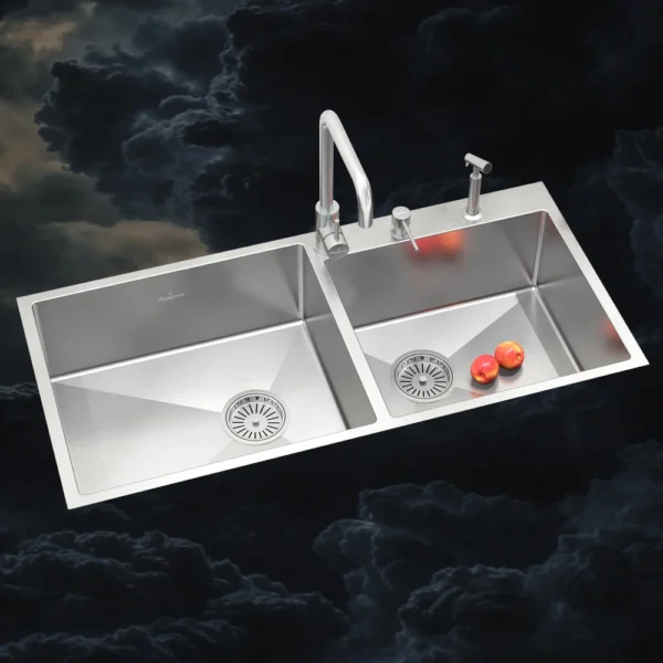 TS609DS Double Bowl Kitchen Sink (1067 x 510mm / 42 x 20)