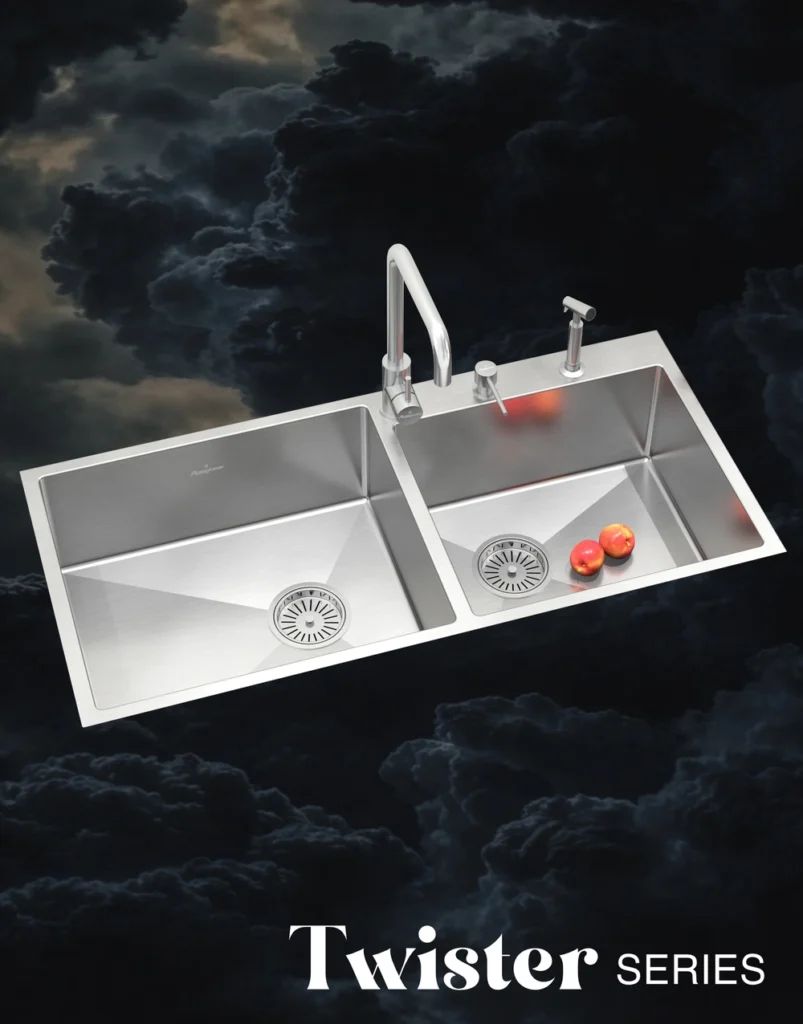 TS609DS Double Bowl Kitchen Sink (1067 x 510mm / 42 x 20)