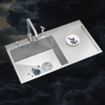 TS611DR Double Bowl Sink with Drain board (915 x 510mm / 36 x 20)