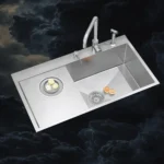 TS612DL Double Bowl Sink with Left Drain board (915 x 510mm / 36 x 20)