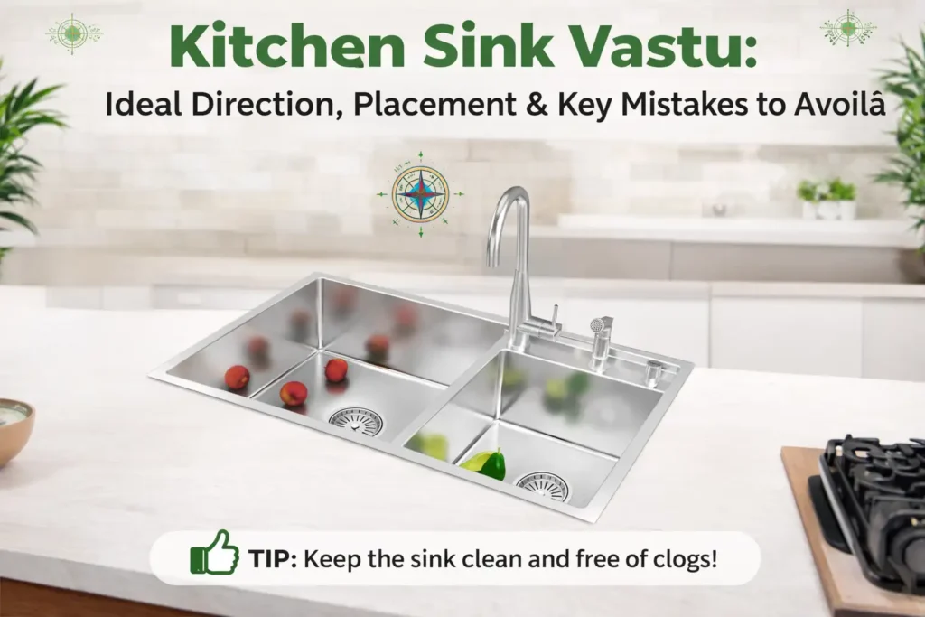 kitchen sink direction as per vastu
