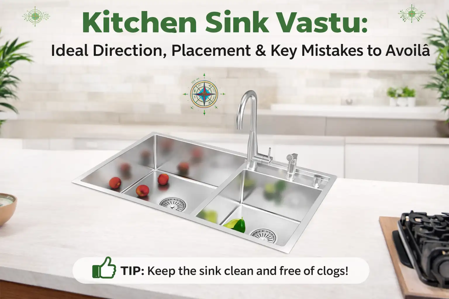 kitchen sink direction as per vastu