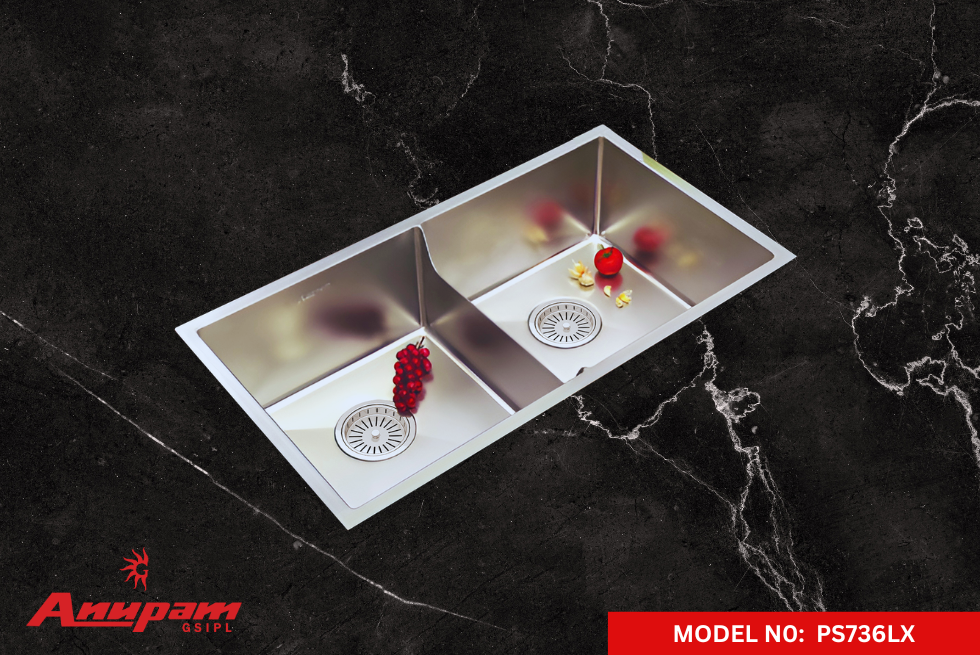 Double Bowl Handmade Sink- Anupam Sinks