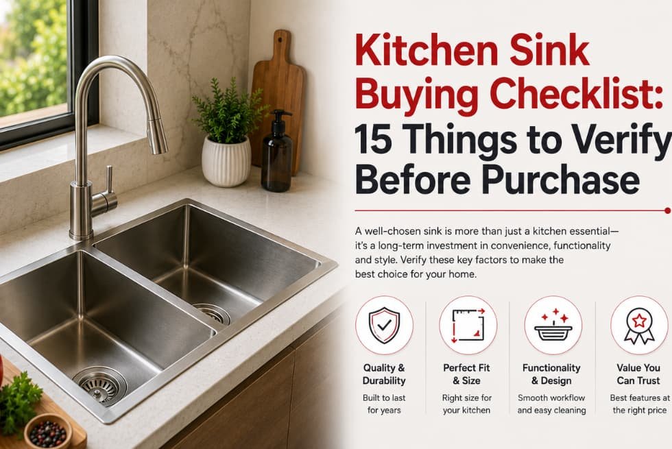 Kitchen Sink Buying Checklist- Anupam Sinks