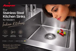 Buy Stainless Steel Kitchen Sinks for Modern Indian Kitchens