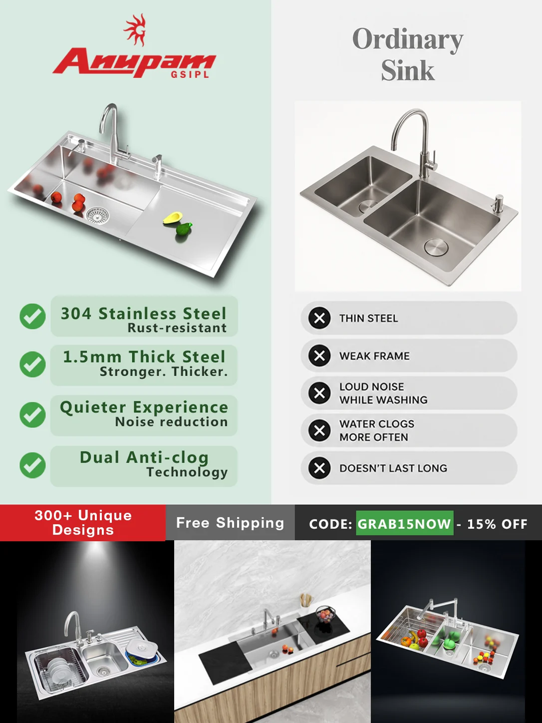 Kitchen Sinks in Kerala