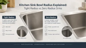 kitchen sink bowl radius